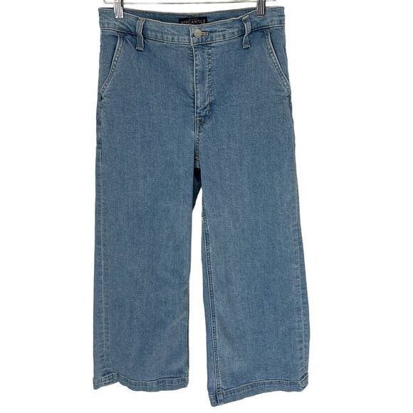 J. Crew Denim - J. CREW MERCANTILE Cropped Wide Leg High Rise Jean Size 28